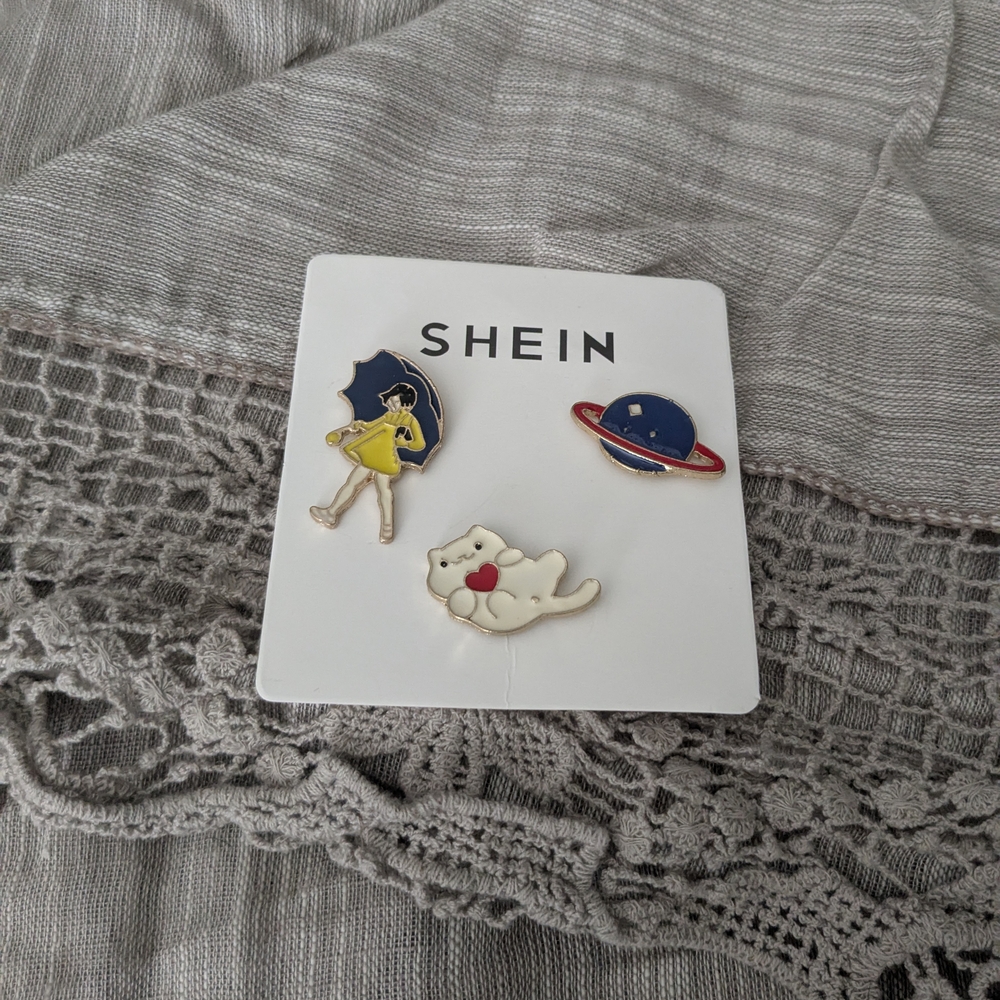Shein Assorted Enamel Pins Set - Picture 2 of 5